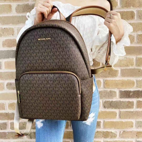 Michael Kors Bags Nwt Michael Kors Large Backpack Mk Signature Poshmark